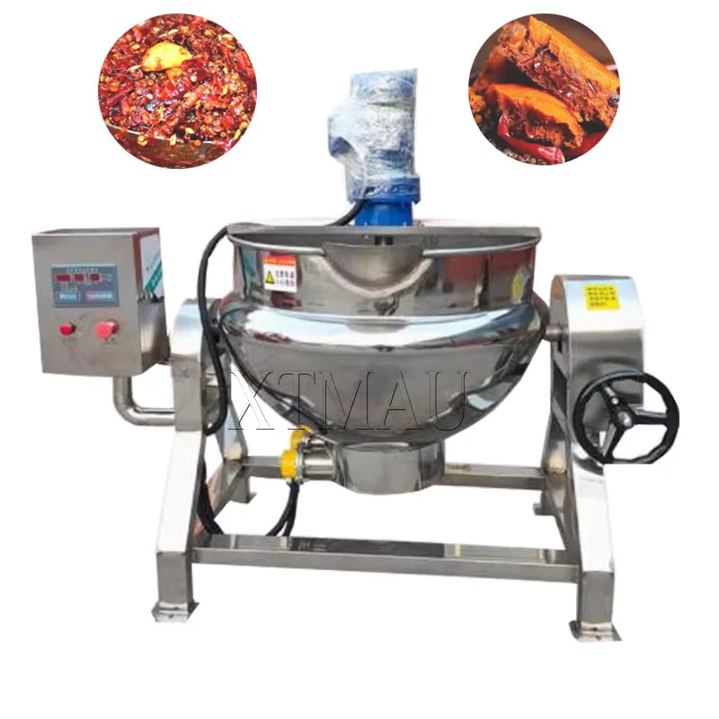 

Big Capacity Hot Sale Fruit Jam Making Machine Tomato Strawberry Jam Cooking Pot Jacketed Kettle Mixing Machine For Jam