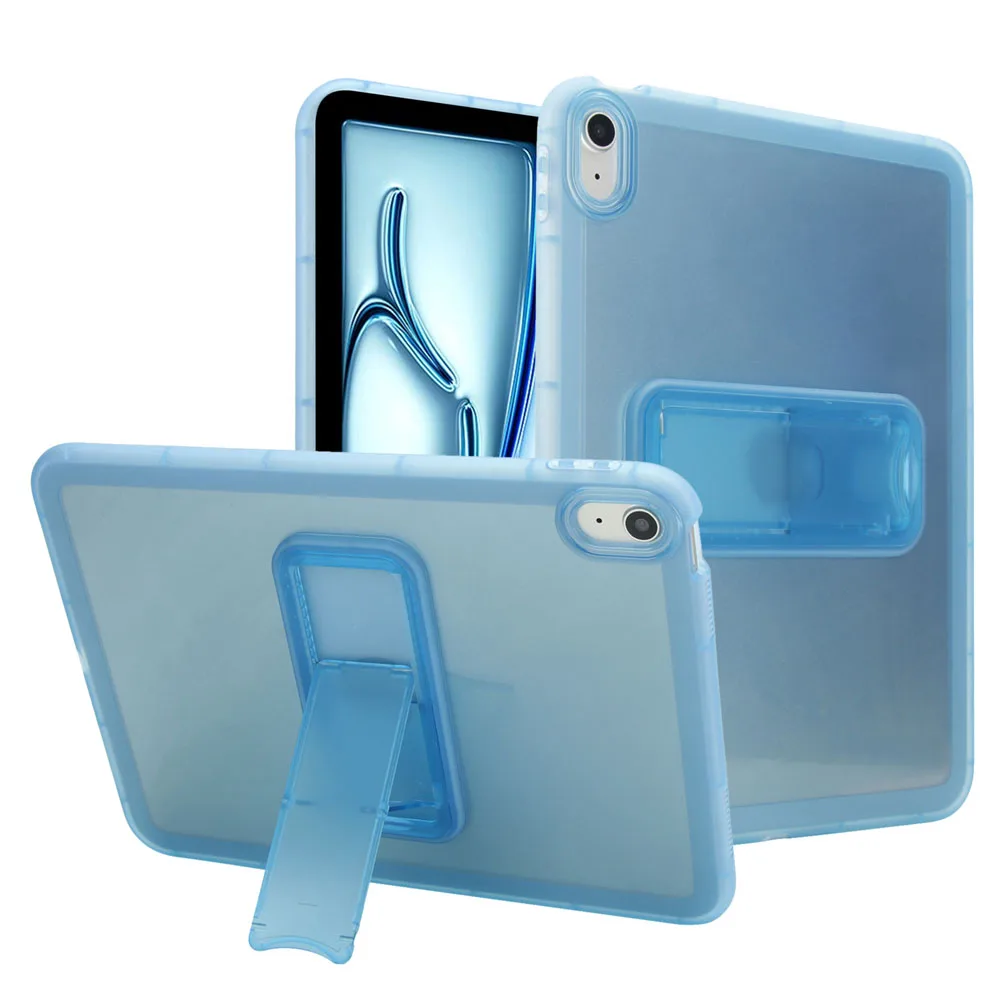 Transparency Stand Case for iPad A16 2025 11inch TPU Back Cover Shockproof Protective Shell for iPad 10 10.9" 2022 Tablet Case