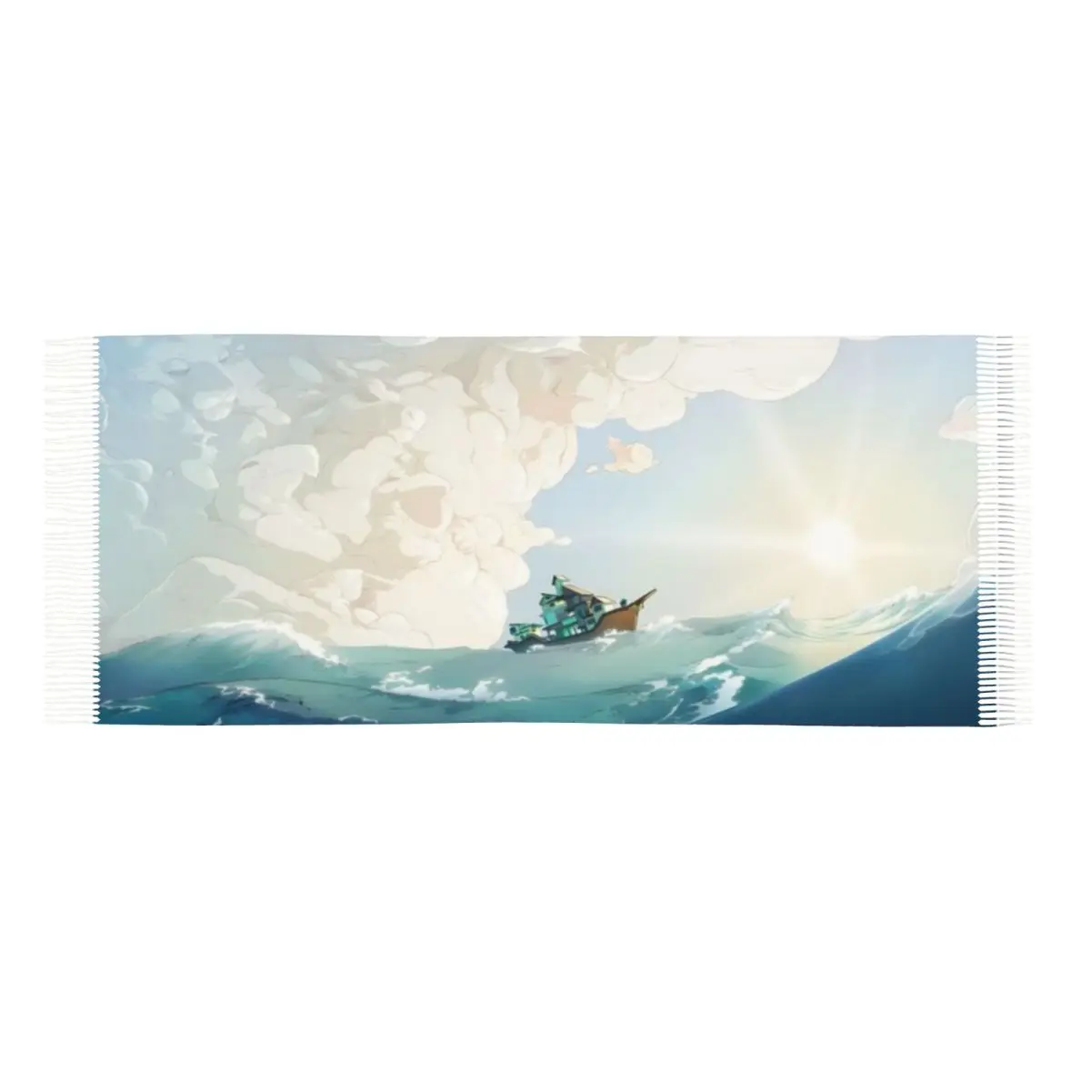 Schal Ein Quastenschal