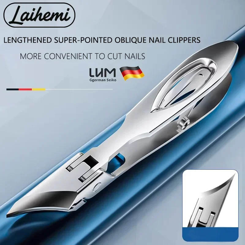 Laihemi Stainless Steel Nail Clippers Set, Ergonomically Designed, Suitable for Handling Embedded and Thick Toenails