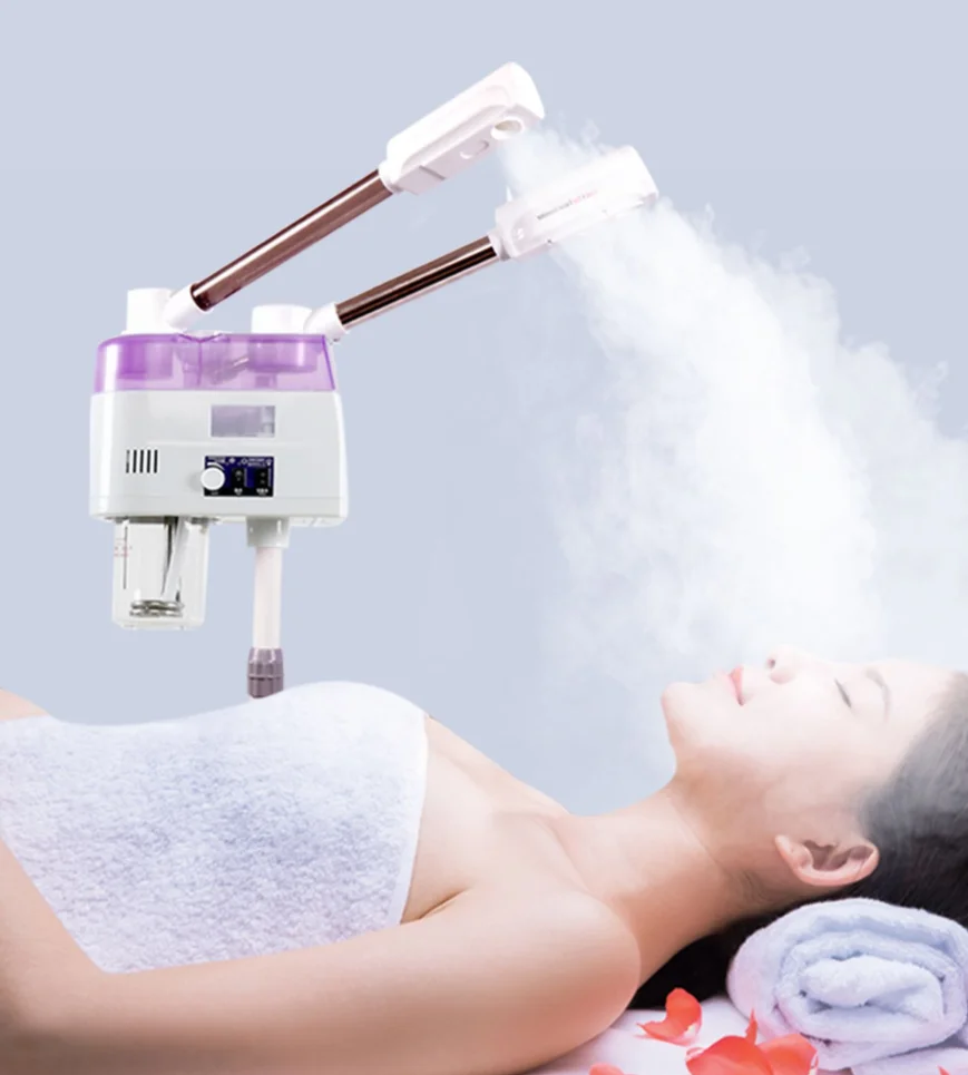 

Hot and cold double spray face steamer beauty salon special hot and cold sprayer moisturizing beauty instrument home