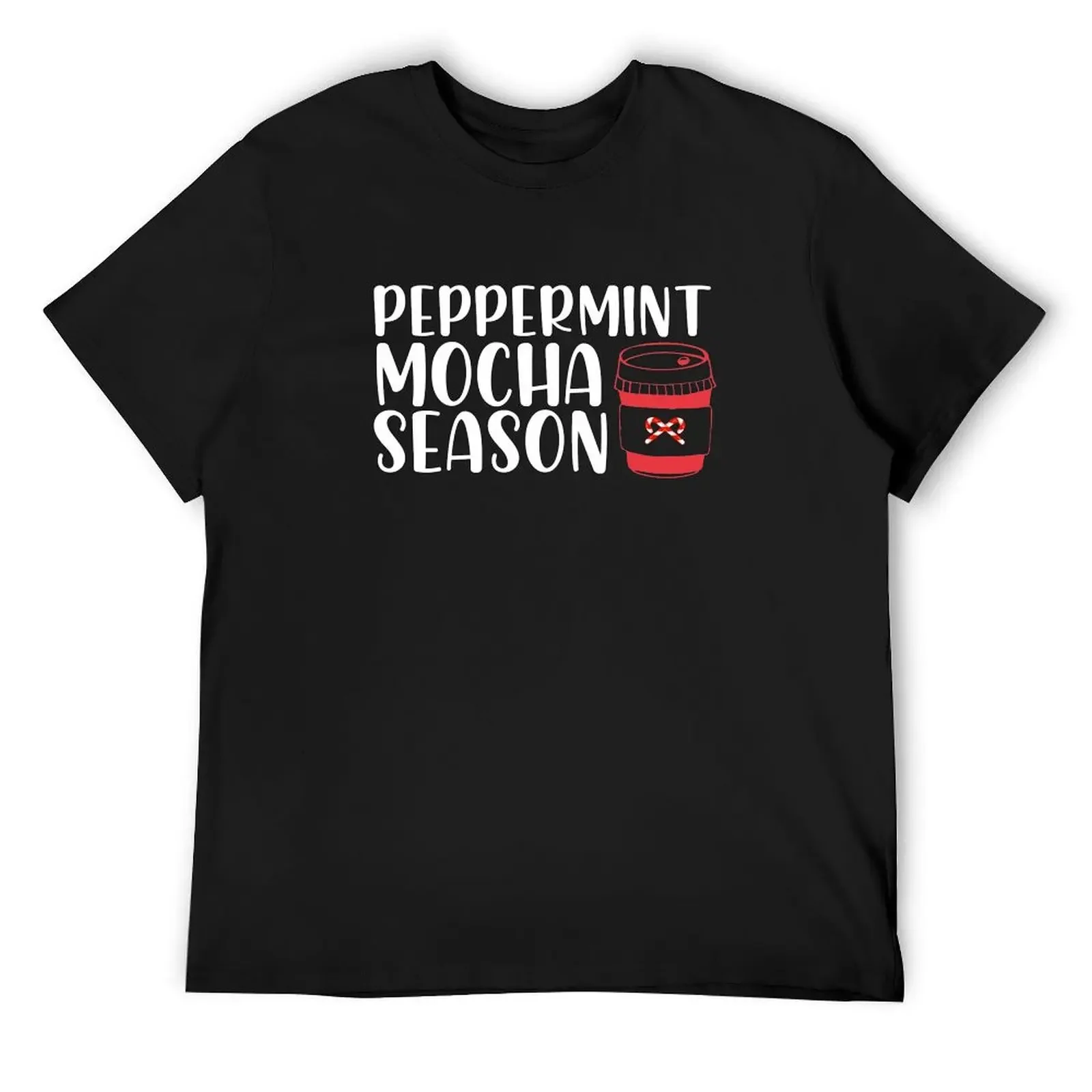 Peppermint Mocha Season T-Shirt vintage clothes basketball graphic tees man clothes plus size tops slim fit t shirts for men