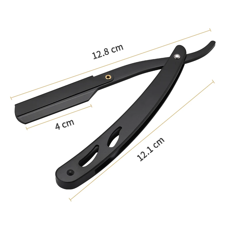 Men Shaving Straight Razors Barber Tools Manual Shaver Stainless Steel Fold Knife Razor 3 Colors image 2