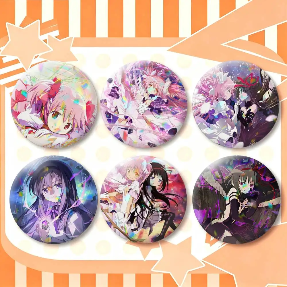 Puella M-Magi Madoka M-Magica  25mm 32mm 44mm 58mm 75mm Brooches Badges Pins for Accessories Gift