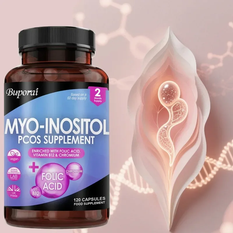 Myo-Inositol PCOS Supplement - Regulates Menstrual Cycles, and Improves Mood, Promotes Hormonal Balance and Ovarian Health