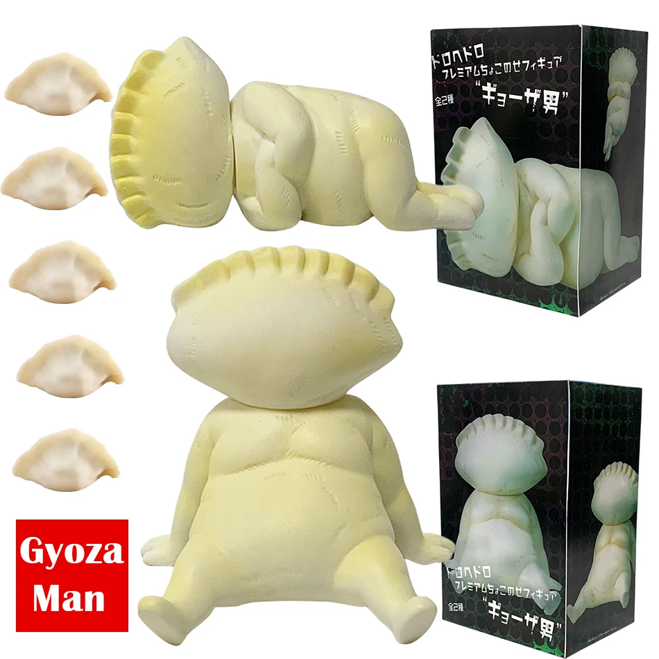 Figuras de acción de Dorohedoro Anime Gyoza Dumpling Boy, modelo de adorno de escritorio Kikurage, colección de juguetes con soporte para teléfono, ¡novedad!