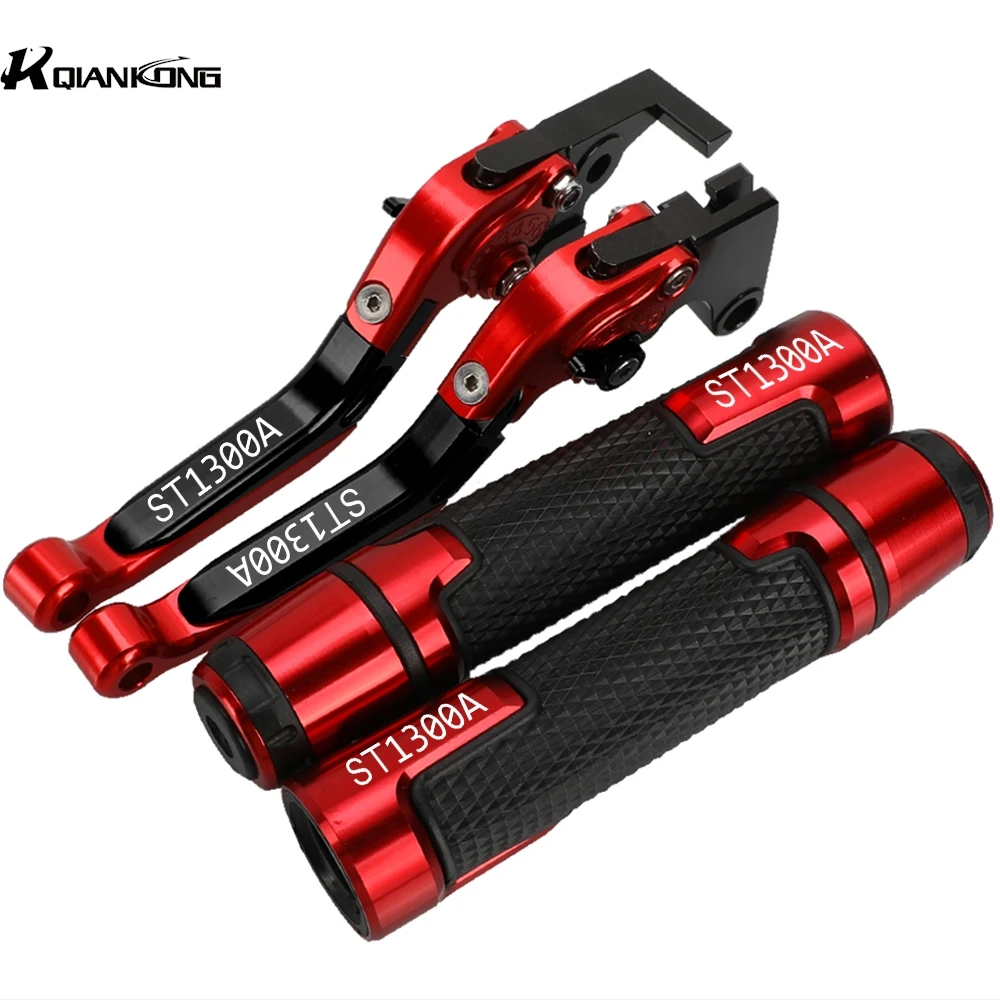 

Motorcycle Accessories Adjustable Folding Brake Clutch Lever Handlebar grips ends For Honda ST1300A ST 1300 A 2003-2007 2006