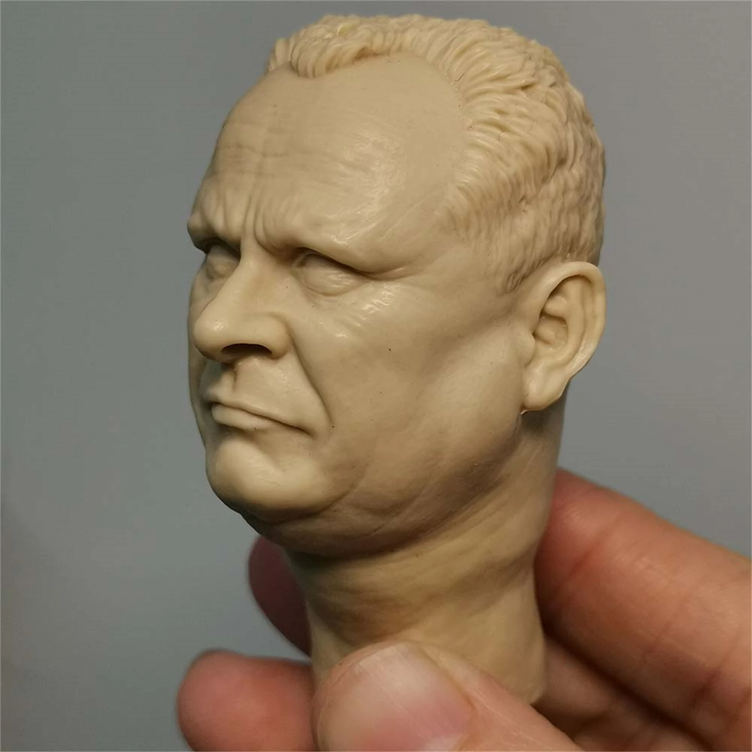 1/6 Scale Head Carving Gert Fröbe Male Soldier Star Model PVC Long Neck White Film Curly Hair 12Inch Action Figure Body Doll 