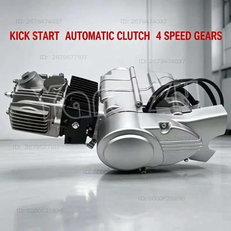 Complete Engine Assembly for 70cc 110cc 125cc Motorcycle Tricycle Manual Automatic Clutch Motor
