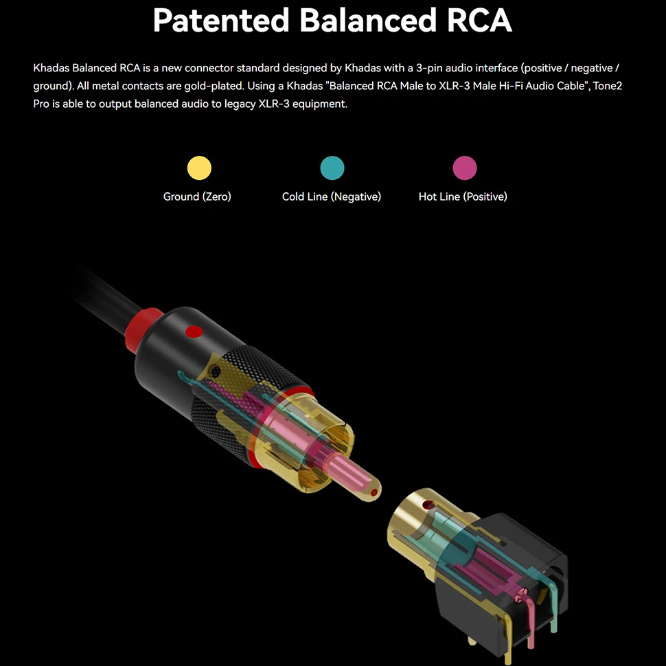 مكبر صوت لسماعات سطح المكتب المصغرة Khadas ton2 Pro ، محول تناظري رقمي DAC ، مخرج RCA ، RCA ، فك تشفير MQA