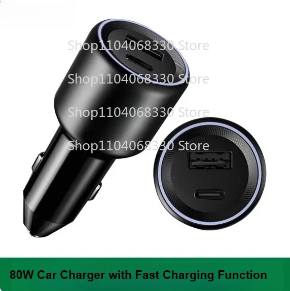 For OPPO 80W Car Charger SUPERVOOC USB-A USB C For OPPO Find X5 PRO Reno 9 Pro Realme GT NEO 3T Q5 Oneplus Cable Optional