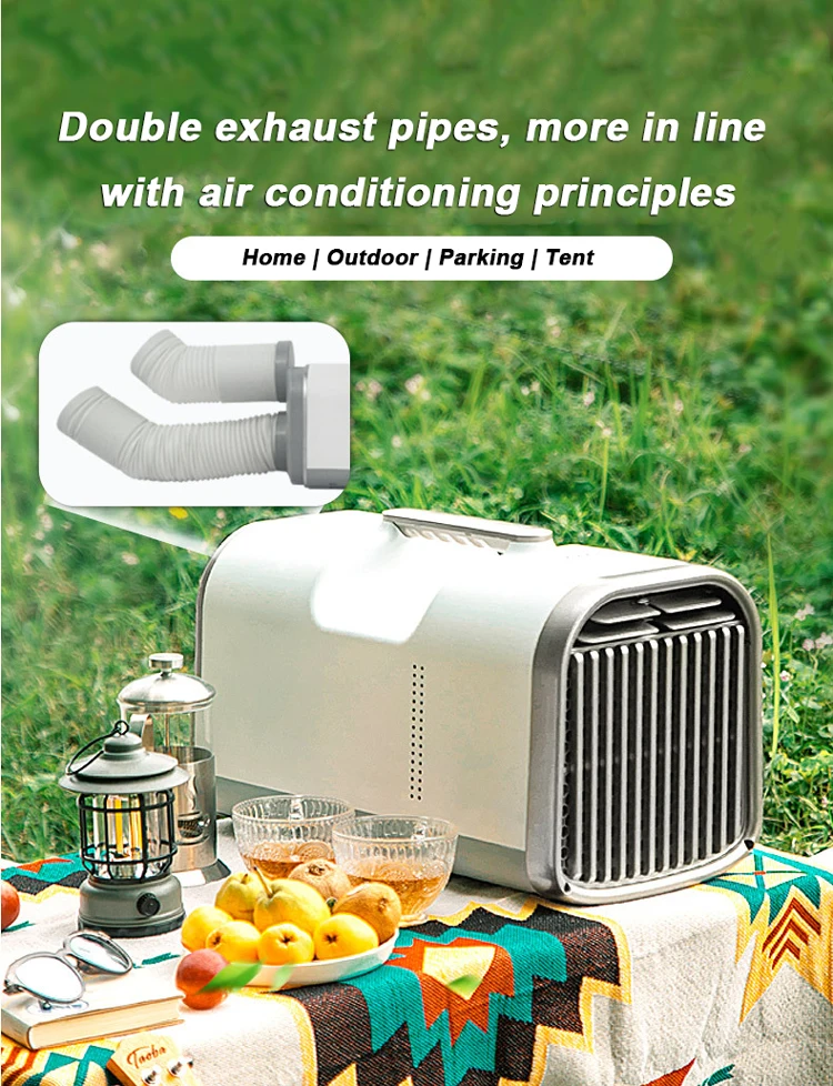 Portable Air Conditioner with Compressor for Small Room RV Camping Home Office Mini AC Unit Cooling Fan Dehumidifier Quiet