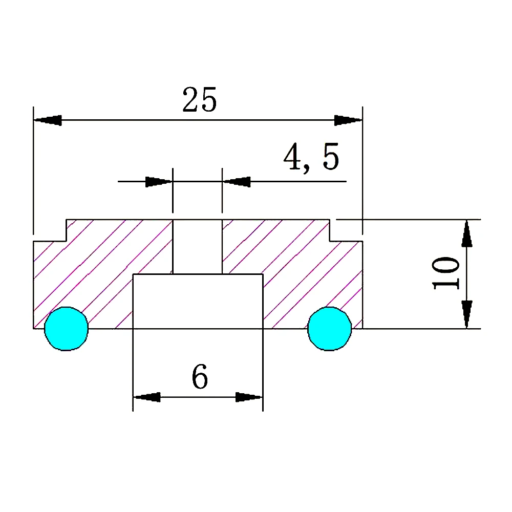 4PCS 25*10mm Aluminum Amplifier Feet Shock Absorber HIFI Amplifier Rubber Feet Turntable Feet Audio Speaker Isolation Feet Pad