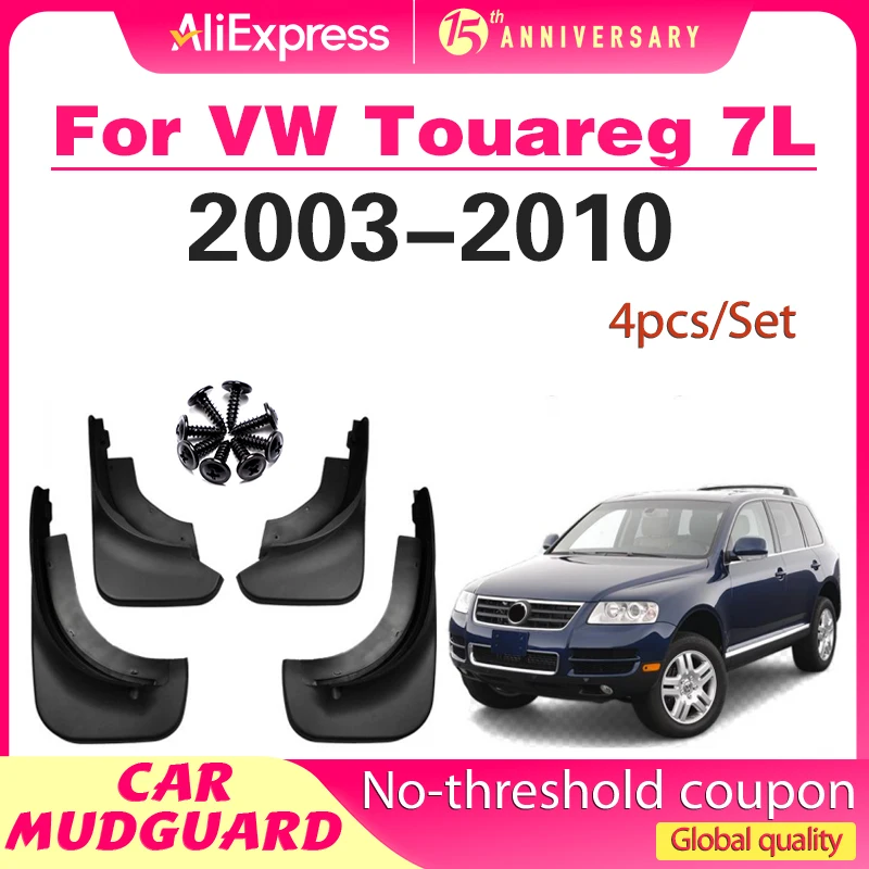 

Car Mudguards for Volkswagen VW Touareg 7L 2003~2010 2004 Mud flaps Fender Flare Flap Front Rear Wheel Splash Guard Accessories