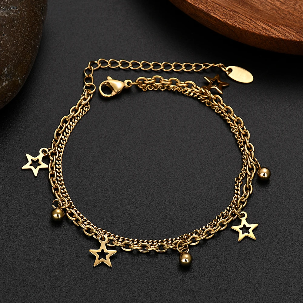 Fine 18K Gold Sterling Silver Noble Chain Bracelets for Men boy Charm Women Wedding Party Gifts 18+5cm original