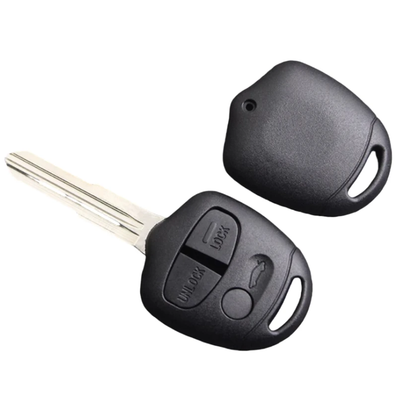 FLYBETTTER OEM 10個入り 2/3ボタン交換用キーケース リモートキーシェル 三菱 トライトン パジェロ アウトランダー ASX ランサー用