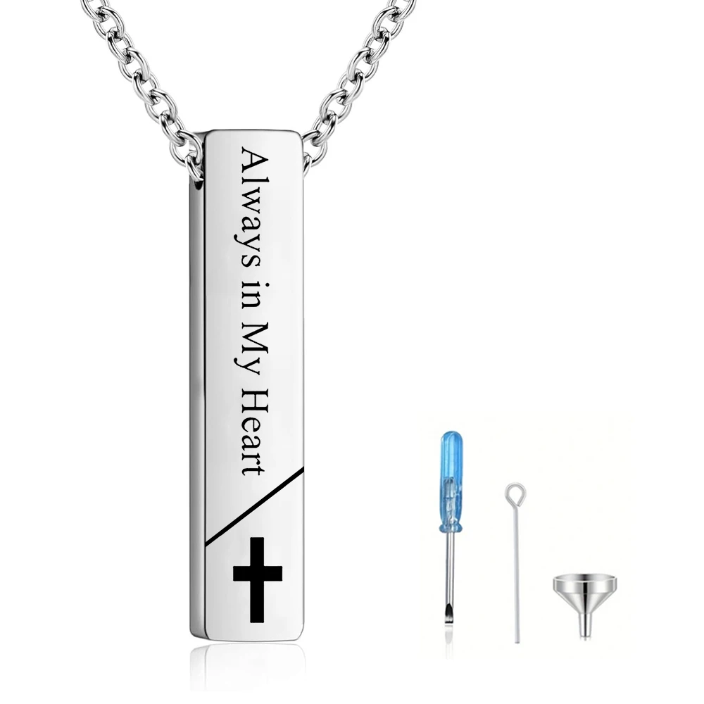 Урна для кремации, ожерелье для урны для пепла, ювелирные изделия, крест-куб, ожерелье из пепла, мемориальный кулон, ювелирные изделия на память для мужчин и женщин