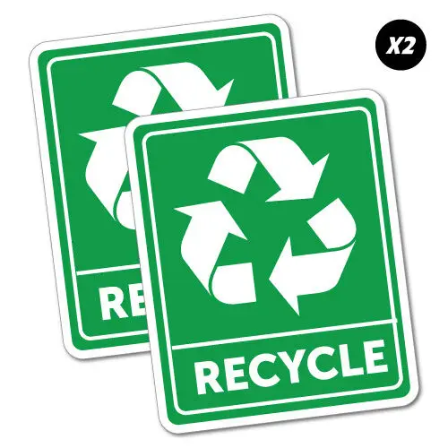 Recycle Sign Sign Sticker Vinyl Decal Reuse Update Symbol Bin Garbage Car Window High Quality KK Vinyl Cover Waterproof PVC