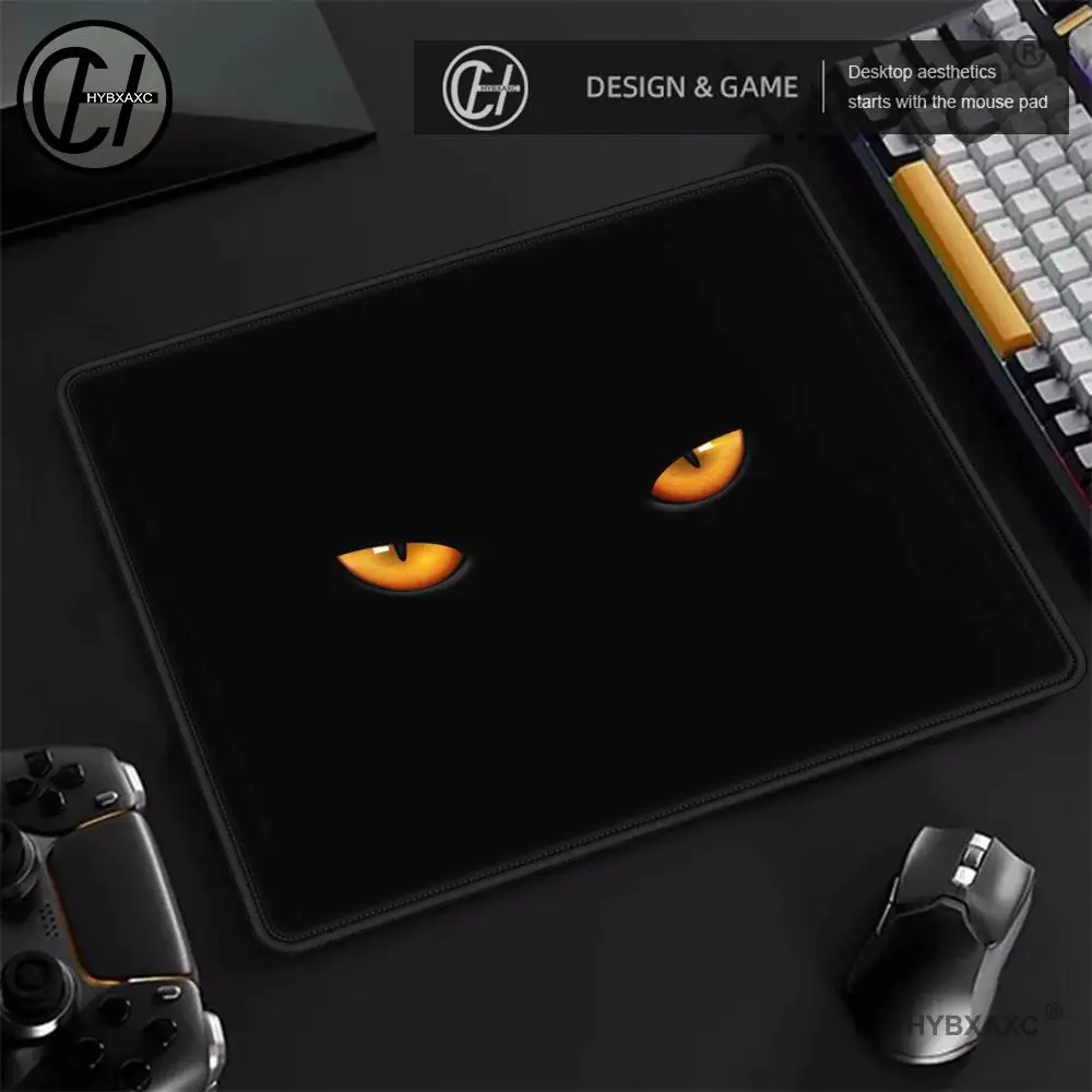 

Cute black cat Mouse Pad 400X450 Large Square Computer Office Game Table Mats Rubber Anti-slip Mousepads Small Decor Desk Pads