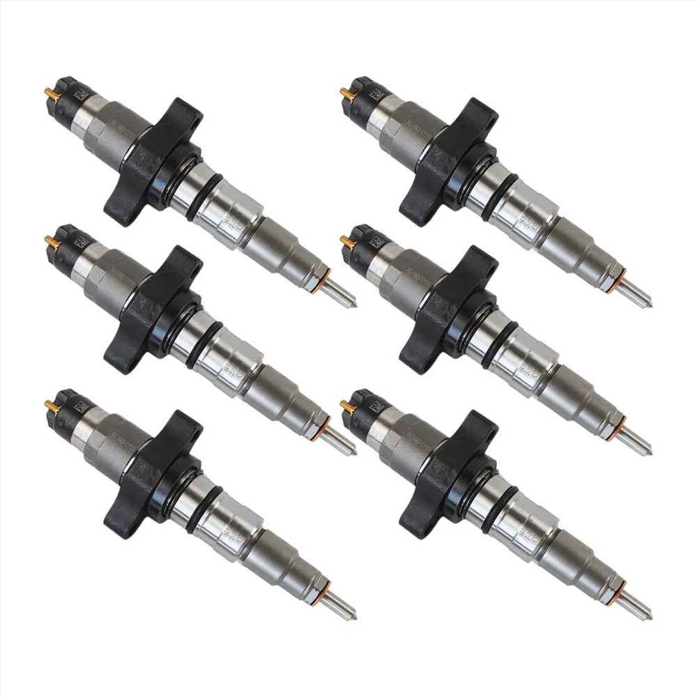 Bico injetor de combustível diesel para carro, 6 peças 0445120212 0445120007 0445120238 0986435508 para cummins agrale-dutz daf ford iveco