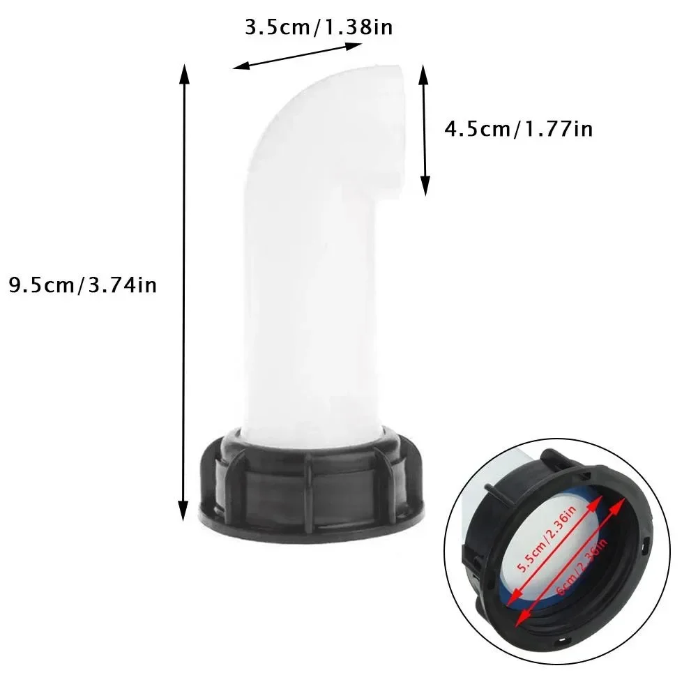 2 Inch Extension Drain Spout Hose 1000L IBC Water Tank Nozzle Tap Cap Valves Fitting For Home Garden Parts Accessories