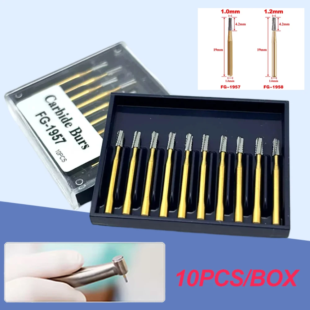 

Стоматологические боры из карбида вольфрама, 10 шт., супер прочный карбид вольфрама, материал, точный долбежный материал для стоматологов