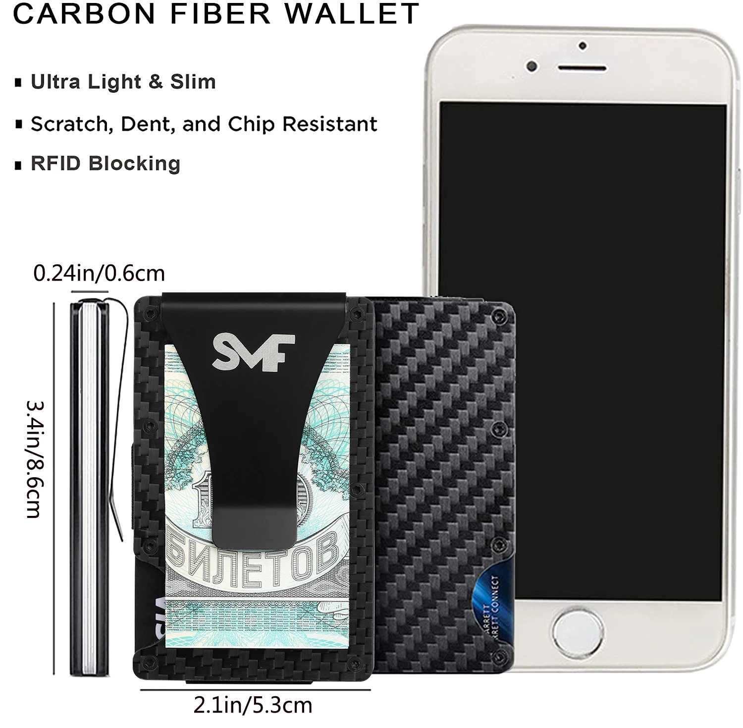 Porte-cartes en Fiber de carbone pour hommes, portefeuille de styliste en Aluminium, porte-cartes de crédit en métal minimaliste Rfid