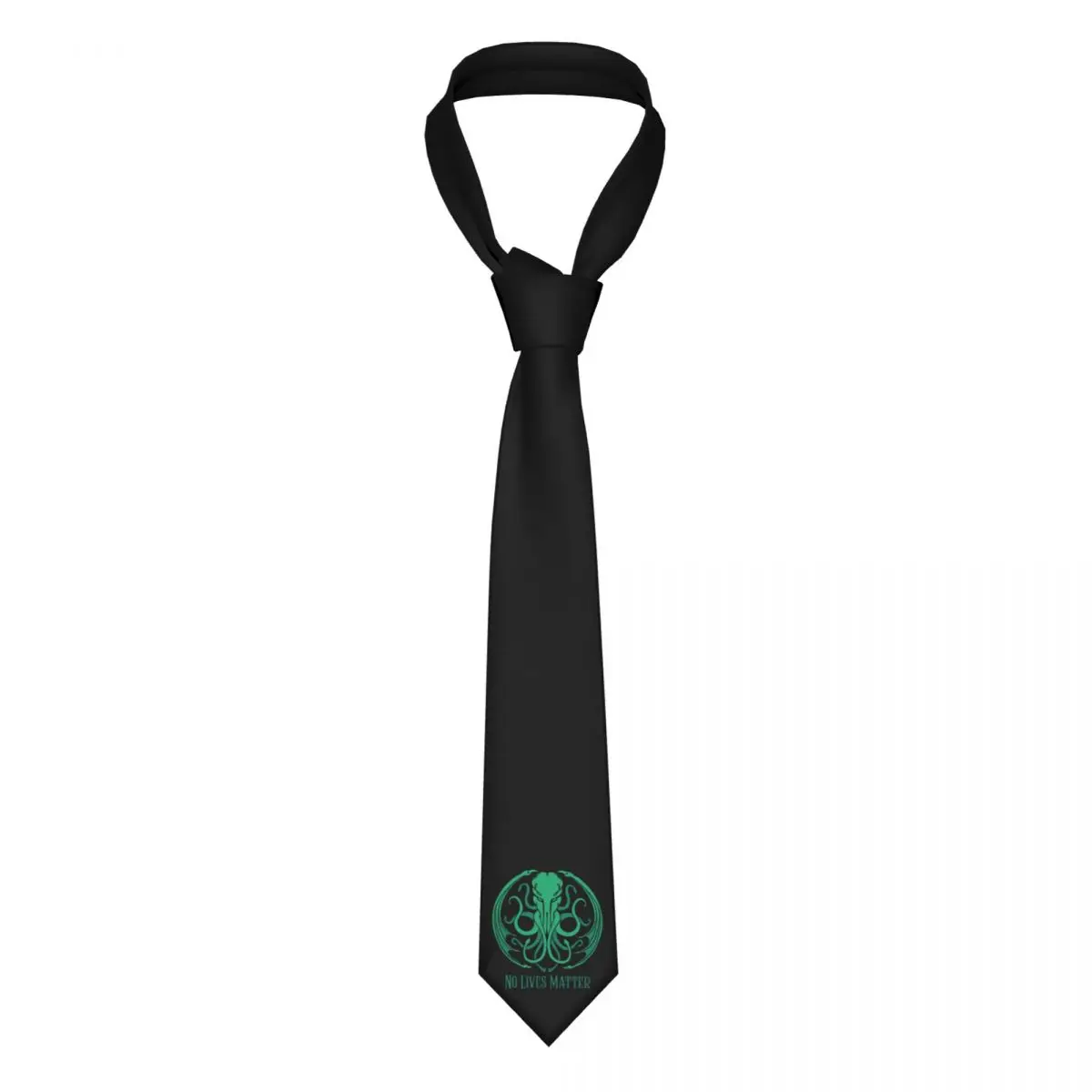 No Lives Matter Cthulhu Classic Tie Ties Hip-Hop Street Cravat Business Necktie Shirt Accessories