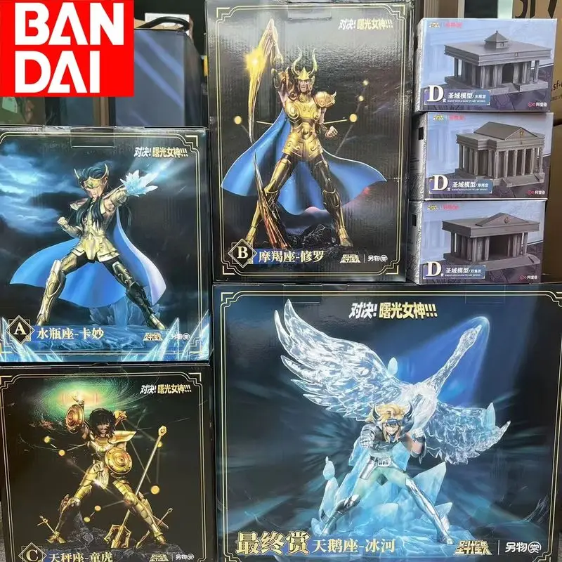 Bandai Genuine Saint Seiya Myth Cloth Showdown Goddess Of Dawn Aquarius Kamui Capricorn Shura Libra Tong Hu Model Toys Xmas Gift