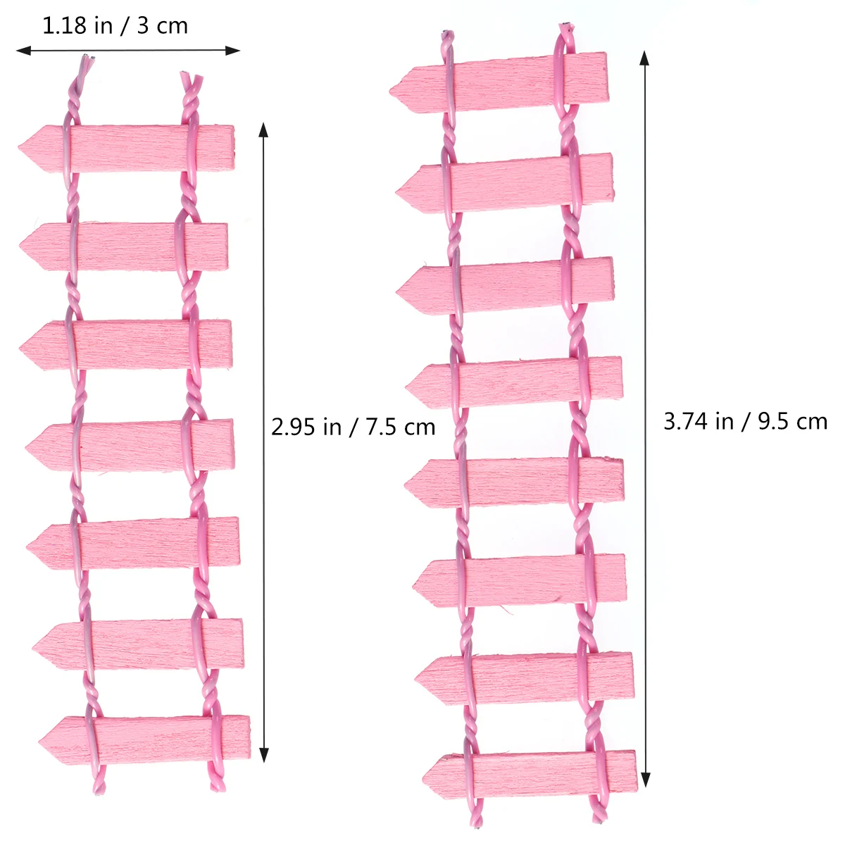 

10 Pcs Micro Landscape Fence Small Wooden Picket Fences Christmas Tree Mini Decorations Garden Decoration Crafts Holiday
