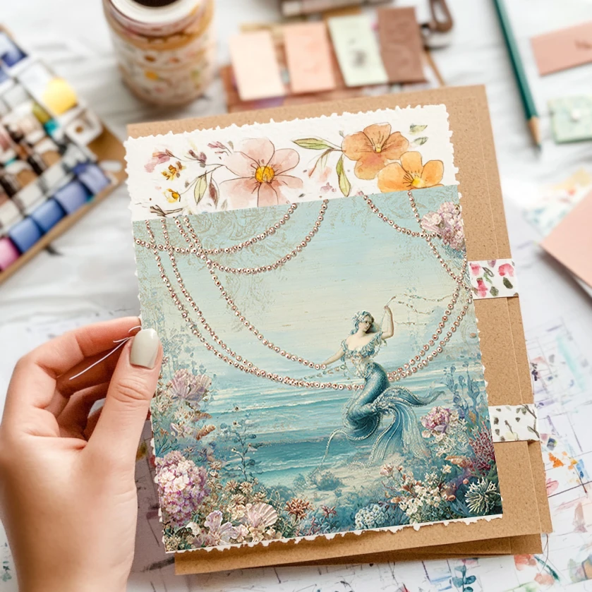 6"x6" origami- en scrapbookingpapier (36 vellen): Boheemse bloemen-/veerpatronen voor het maken van kaarten en in de natuur geïnspireerde ambachten.