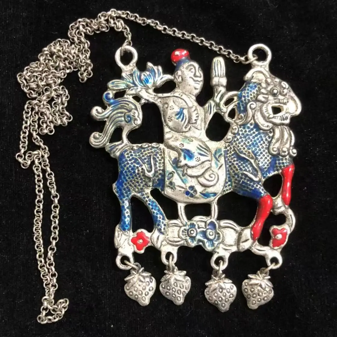 Jewelry Accessories Collection Kirin Free Cloisonne Retro Craft Pendant