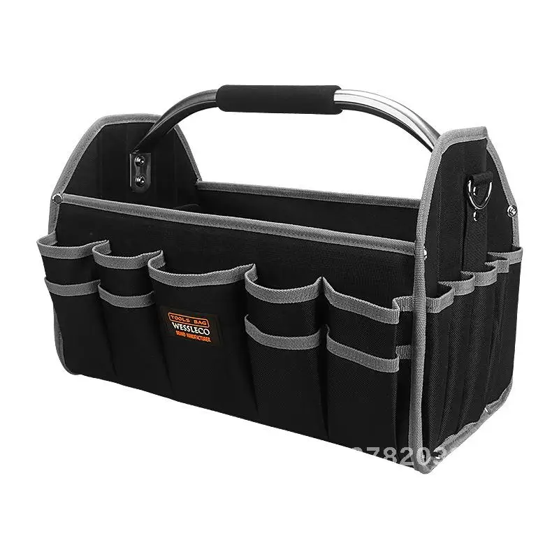 Portable and multifunctional handheld hardware toolbox large capacity wear-resistant electric tool hardware storage kit