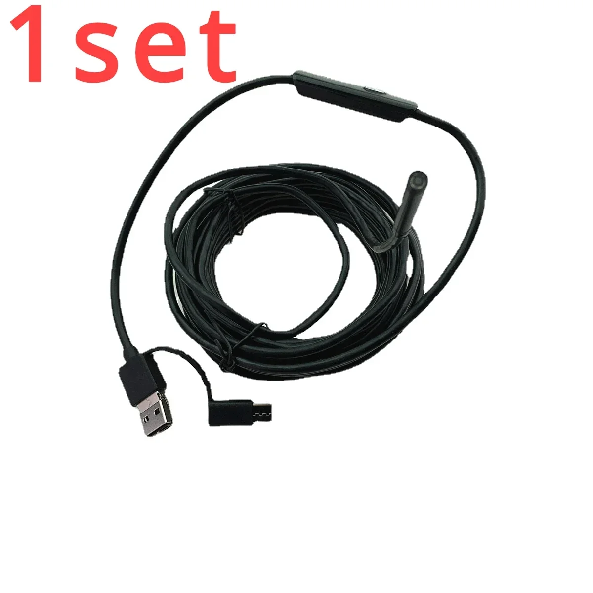 1set for Endoscope HD Camera Type-c Mobile Phone Waterproof Auto Repair Industrial Duct Air Conditioner