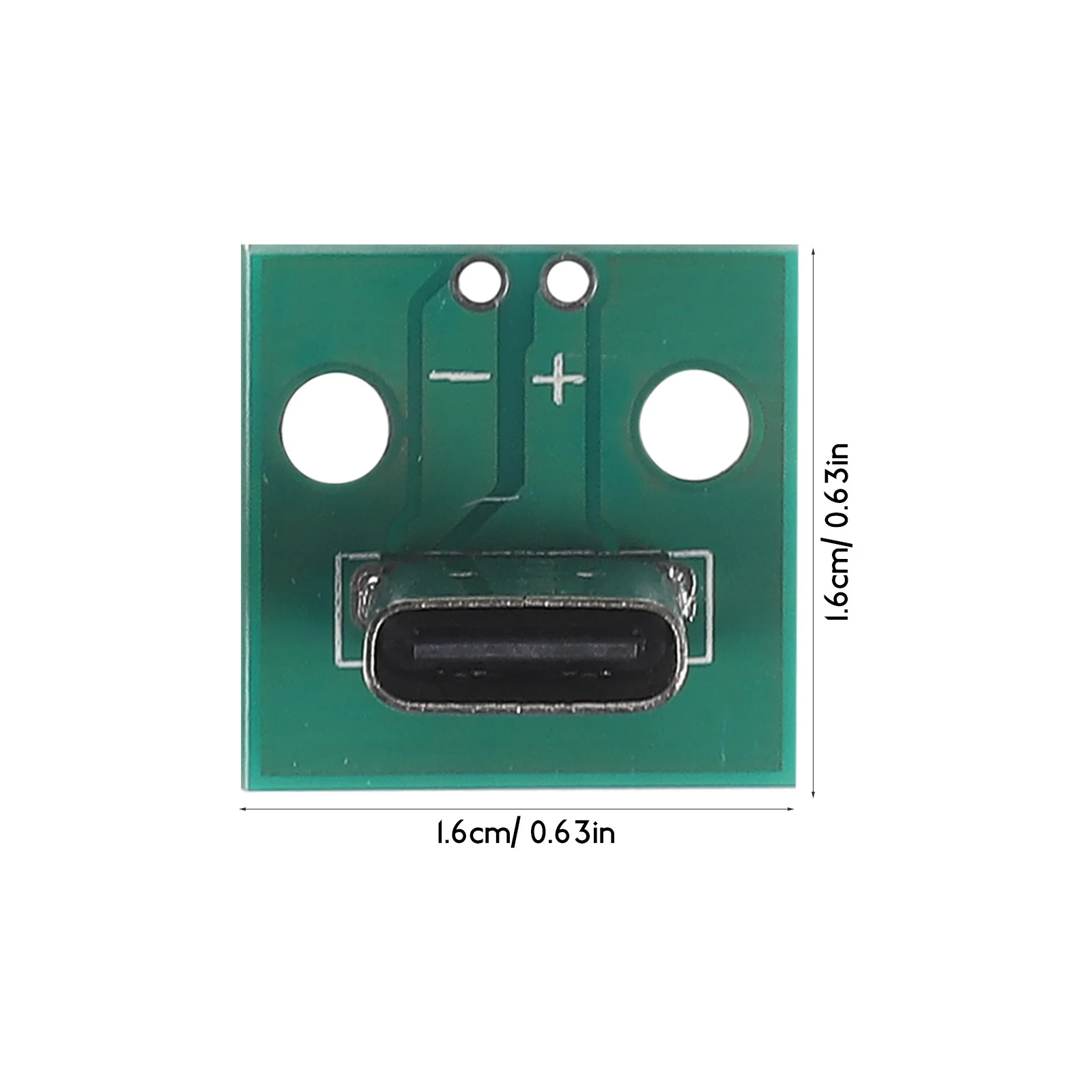 10Pcs Type-C Female Adapter Board Vertical Mount 6-Pin Pcb Converter for USB C Connector High-Speed Data Transfer Support Module