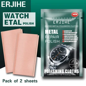 ERJIHE-الفولاذ المقاوم للصدأ سلسلة ساعة مسح القماش ، خاتم سوار ، تلميع المعادن ، حزمة Mtals غرامة ، والمجوهرات ، والمجوهرات