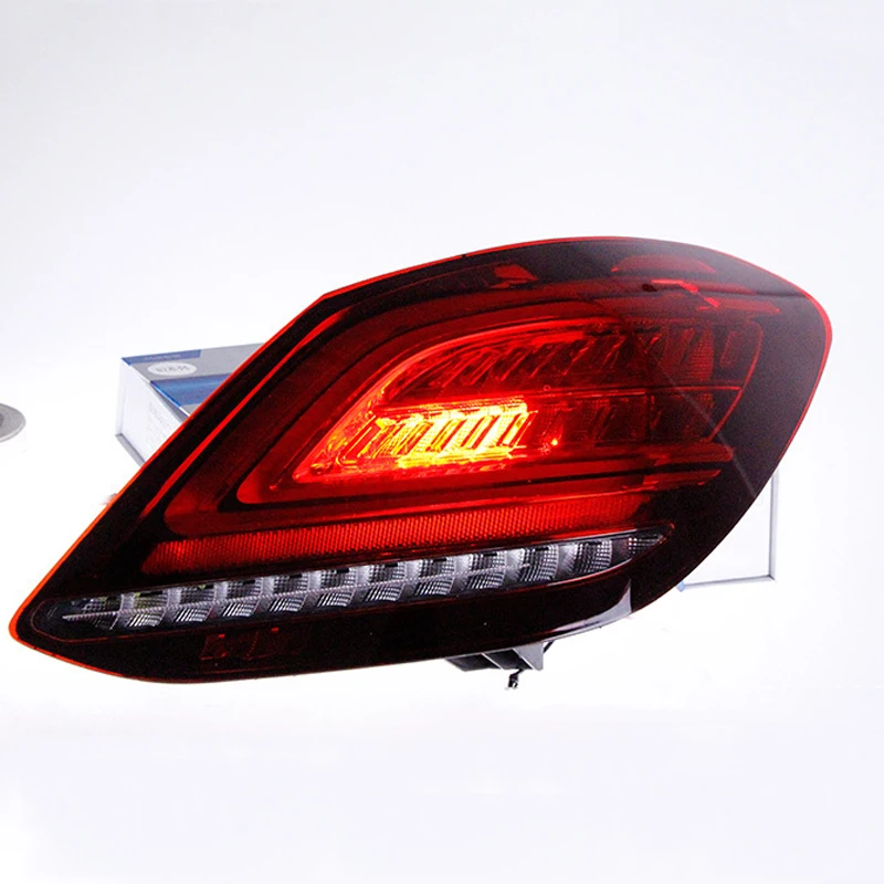 Automobile Taillight Assembly For Mercedes Benz W205 C180 C200 2014-2020 Brake Reverse Parking Running Turn Signal Tail Lamp