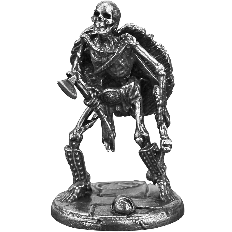 Metal undead soldier legion ancient small soldier man model hand-made finished car carrier table game chess piece ornament toy view 6
