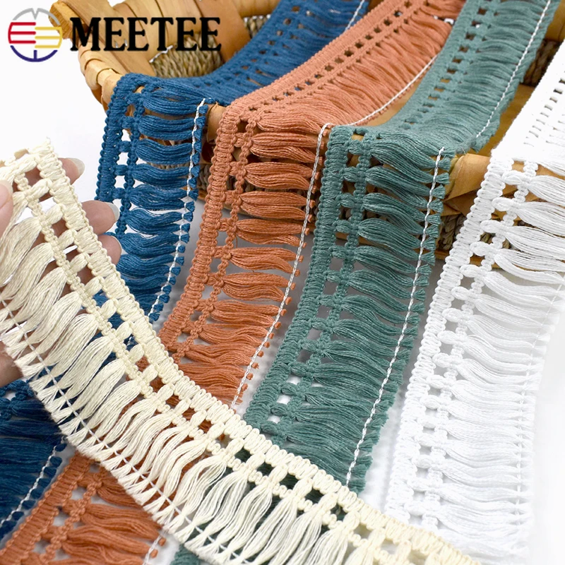 

5/10/20/25Yards 5cm Polyester Tassel Fringes Sewing Decor Lace Trim for Curtain Dance Dress Sofa Trimmings DIY Crafts Materials
