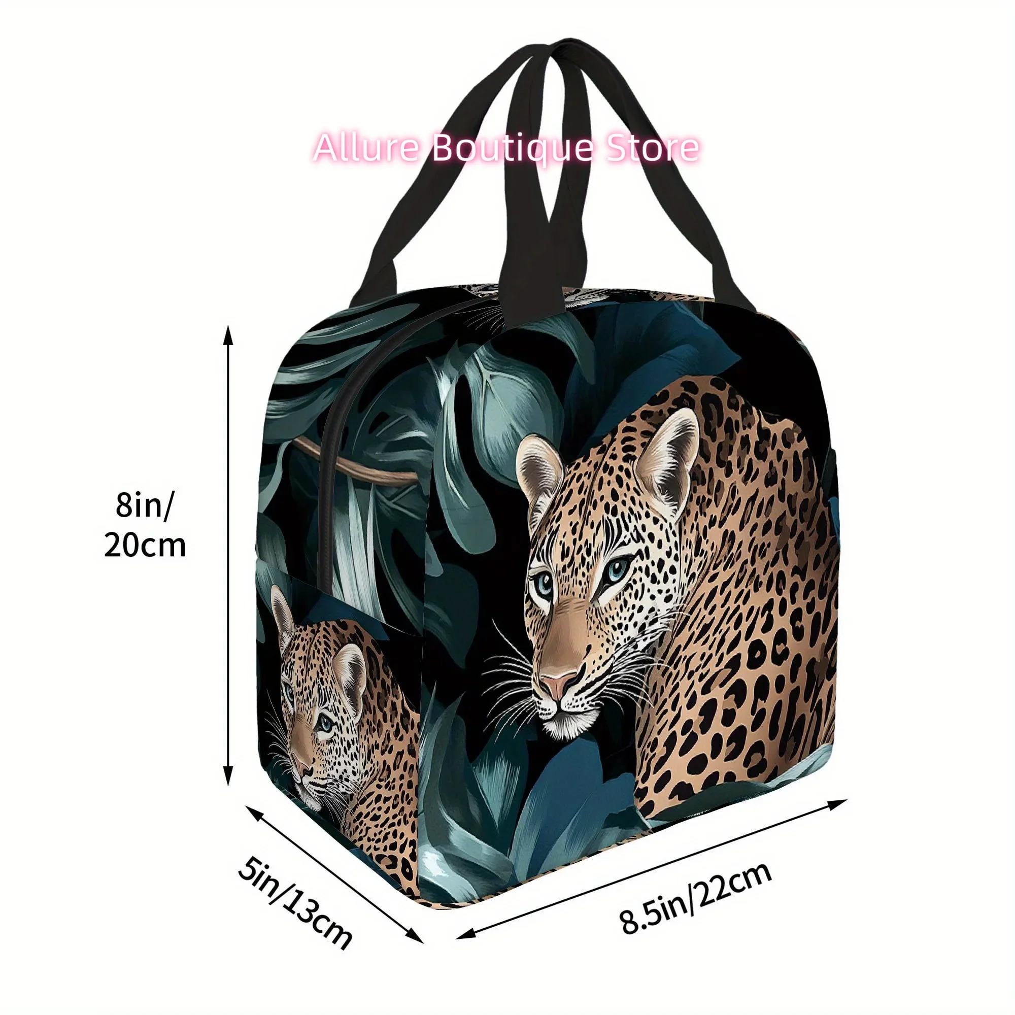 1pc, Leopard Print Thermal Bag Designed for Insulation, Not for Food Contact. Ideal for Home, Restaurants, And Offices, This Uni