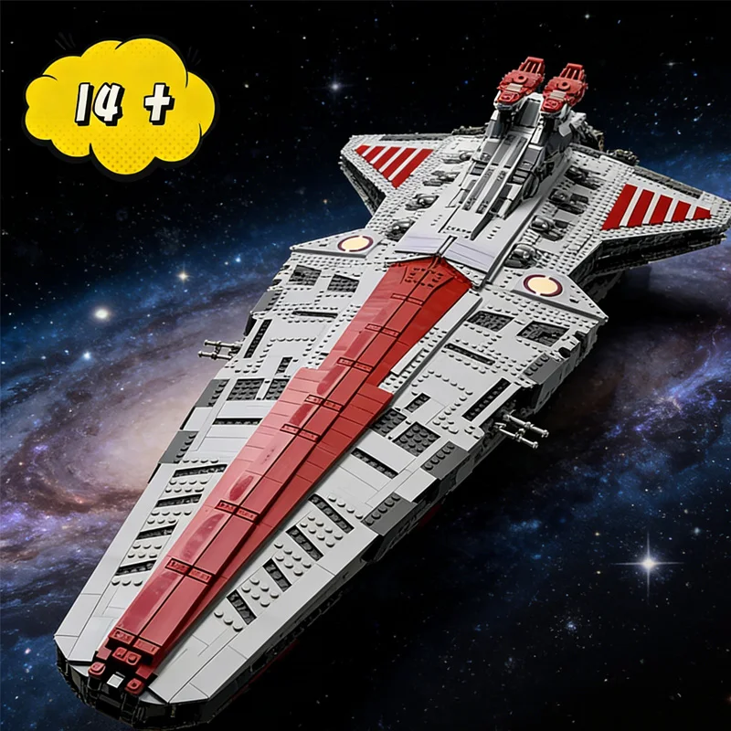 

5374Pcs Venator Class Republic Attacks Cruiser Model 75367 Assemble Home Decoration Toys For Christmas High-end Furniture Gifts