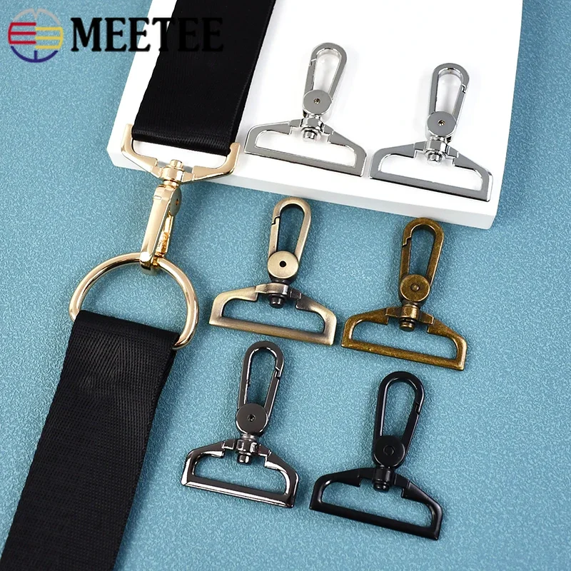 2/5Pcs 25mm/32mm/38mm Strap Bag Metal Buckle Lobster Clasp Swivel Trigger Clips Snap Hook Weebing Carabiner Hardware Accessories