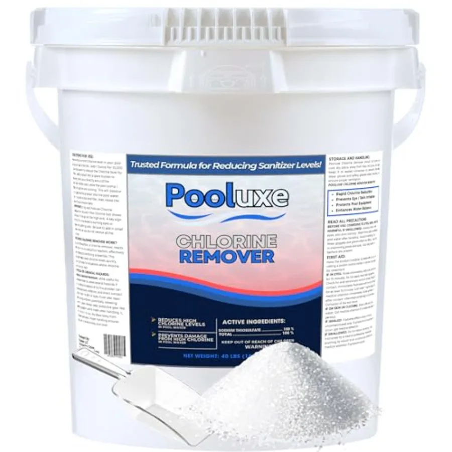 Neutralizador eliminador de cloro de acción rápida para piscinas, spas con fórmula de triosulfato de sodio para un desinfectante más bajo rápidamente