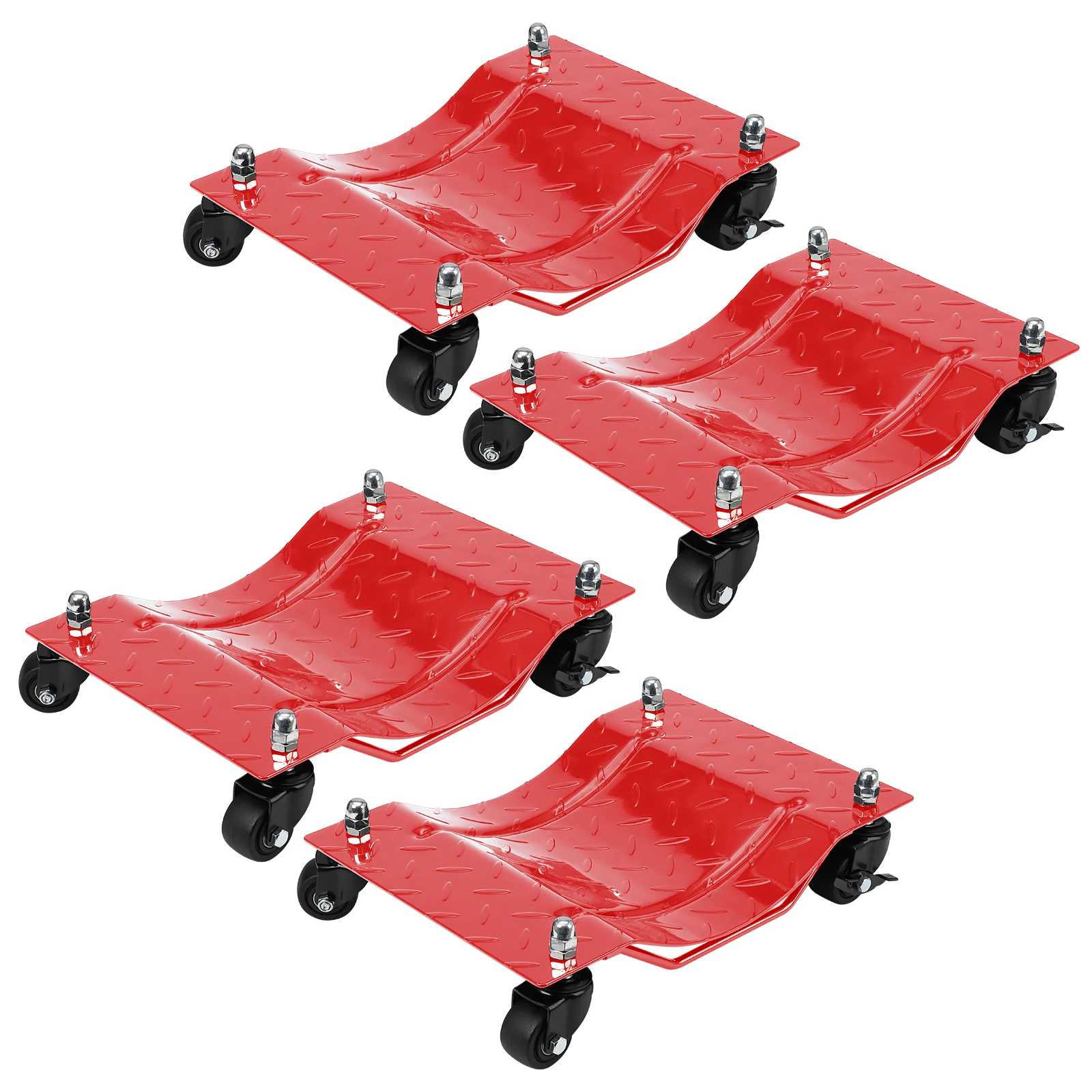 Heavy Duty 4 Pack Tire Skates,Wheel Dolly Vehicle Tire Skates With 6000 Lbs,Car Dolly With 360 Degree Rotatable Wheel