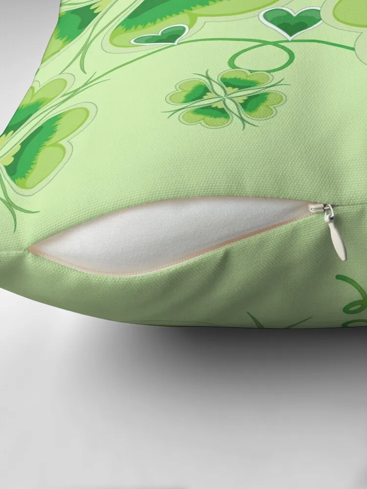 Clovers - St Patricks Day Throw Pillow Covers For Sofas luxury sofa pillows Pillow Cases Decorative pillow 2