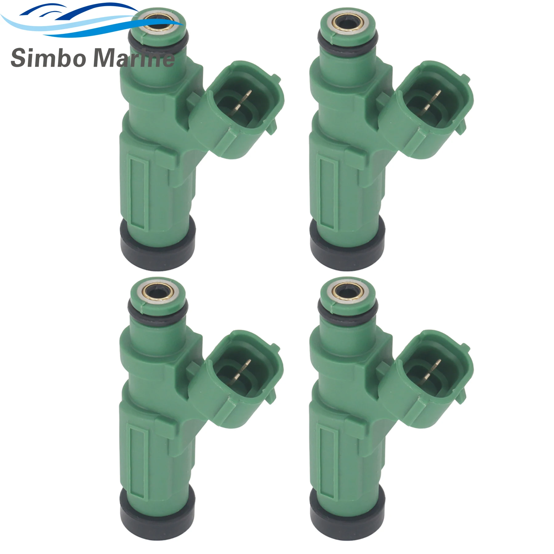 4 Pcs 63P-13761 Fuel Injector Nozzle Unit 4 Holes for Yamaha 4-Stroke V4 F150 FL150 150HP Outboard Motor Replace 63P-13761-01