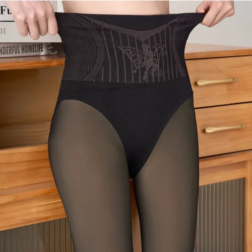 Imagen 2 del producto Mallas gruesas de cintura alta para mujer, pantalones Push Up elásticos sin costuras para levantamiento de glúteos, entrenamiento de gimnasia, pantalones ajustados de Yoga para mujer