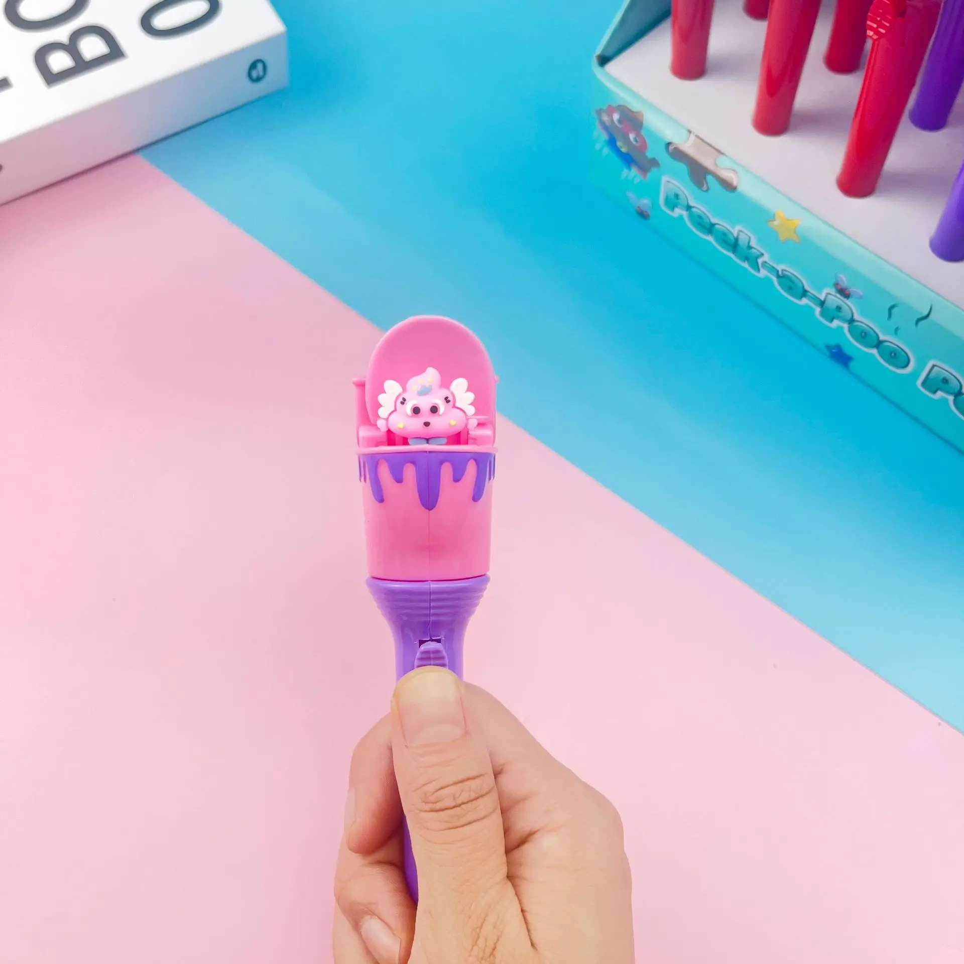 2pcs New Toilet Poo Cute Pen Spoof Fun Decompression Ballpoint Pens for Writing  Office Supplies