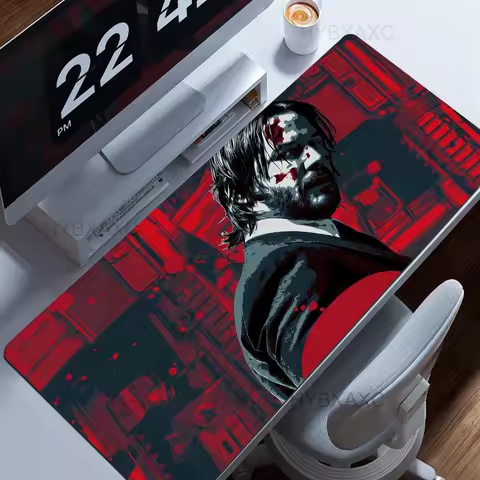 John Wick Mousepad Non-slip Lockedge Office Student Gaming Thickened Large Writing Pad Cushion 40x90