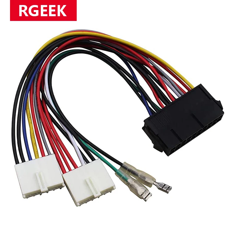 RGEEK 20Pin ATX auf 2x 6Pin Port AT Netzteil Konverter Stromkabel für 286 386 486 586 alte Computer PC Kabel